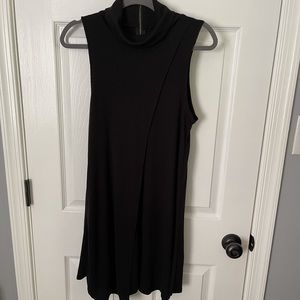 Black ribbed dress